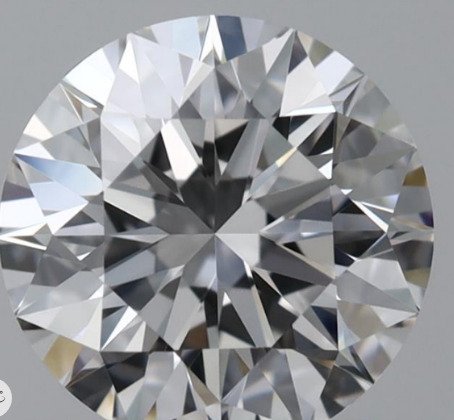 1 pcs 钻石  (天然)  - 0.59 ct - 圆形 - E - VS1 轻微内含一级 - 美国宝石研究院（GIA） #1.0