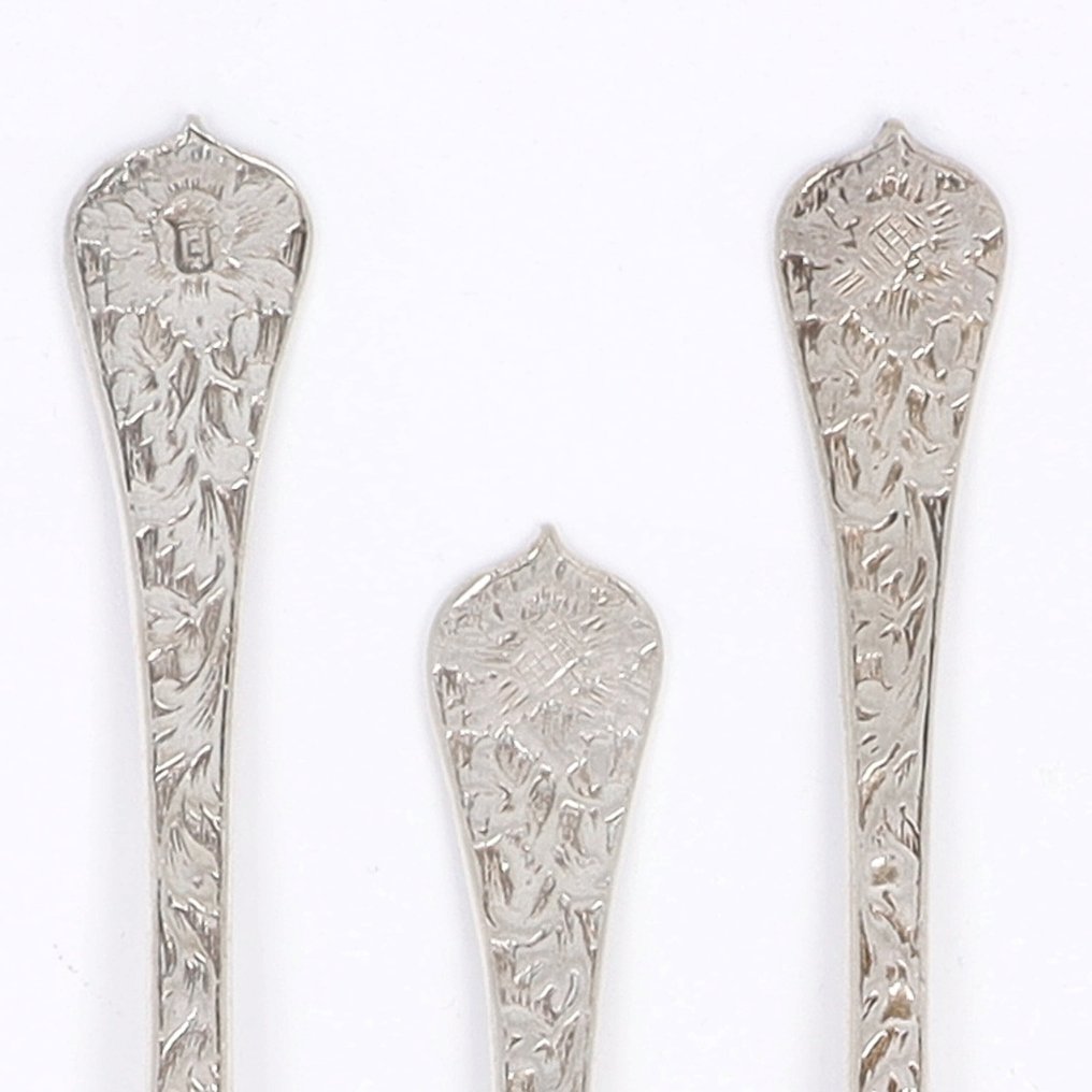 Amsterdam 1720-1730 - Colher de chá (6) - .934 prata #2.1