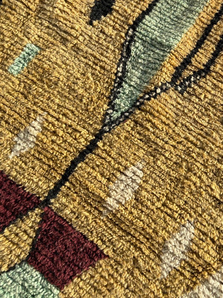 Νέο χειροποίητο μαροκινό Μπερμπέρ χαλί με αφηρημένα σύμβολα – Σύγχρονος σχεδιασμός. - Χαλί - 250 cm - 160 cm - Χειροποίητο χαλί από μαλλί #3.2