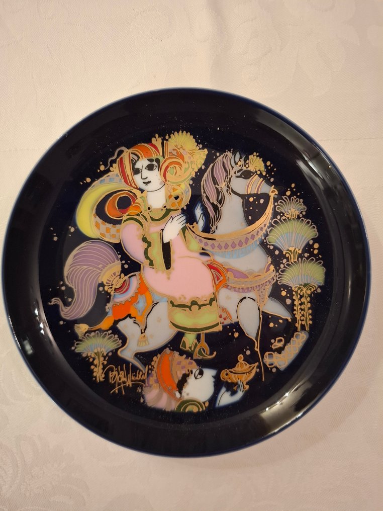 Rosenthal - Bjorn Wiinblad - 牆板 (4) - 瓷器 - 阿拉丁与温德米尔 #1.0