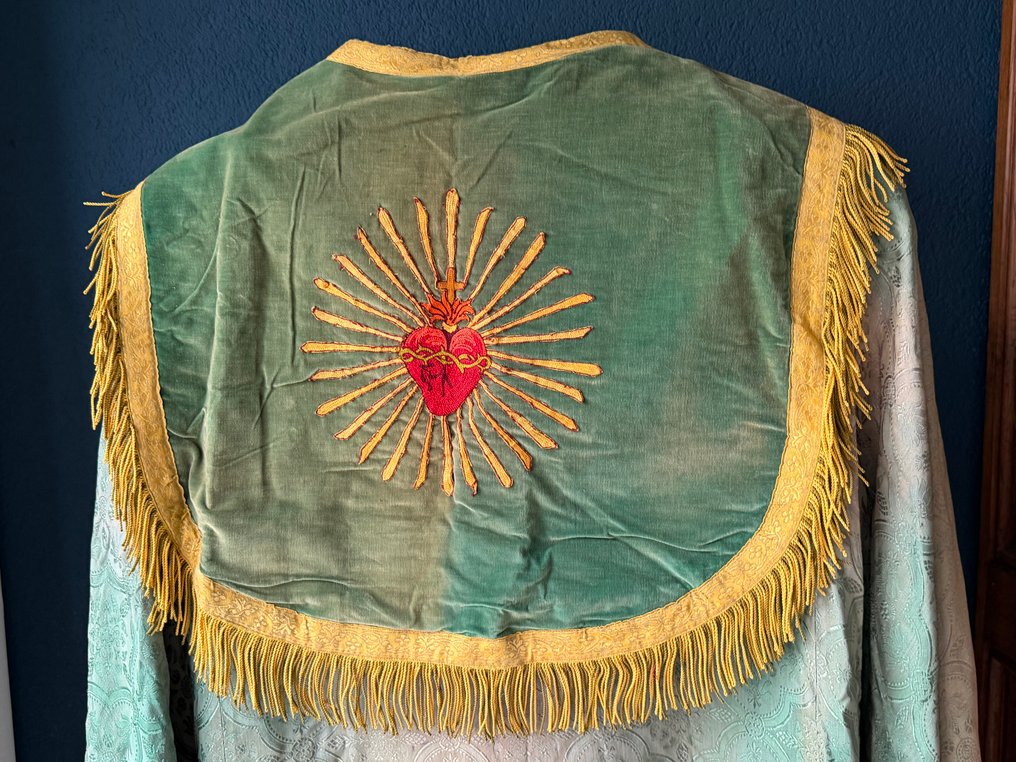 华丽装饰的 piviale，祭司袍 - 纺织品 - 1850-1900 - Heilig Hart #4.3
