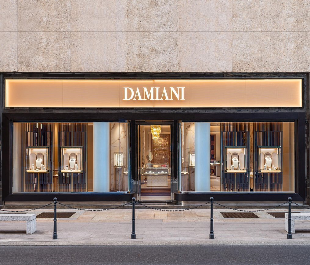 Damiani - 耳环 - Conchiglia, mod. "Cuore" - 18K包金 黄金 - 镶嵌钻石 #2.1