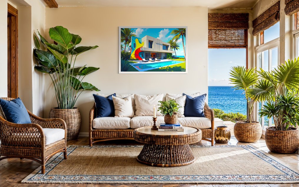 KOYA (1967) - Mirò House on the Beach Toile 1/1 XL #3.2