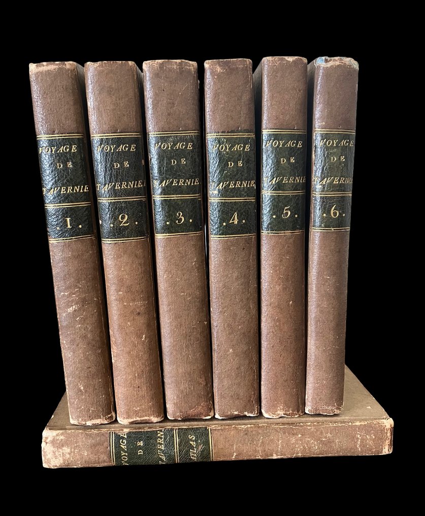 J.B.J. Breton - Voyages de Tavernier - series of 6 volumes and atlas - 1810 #1.0