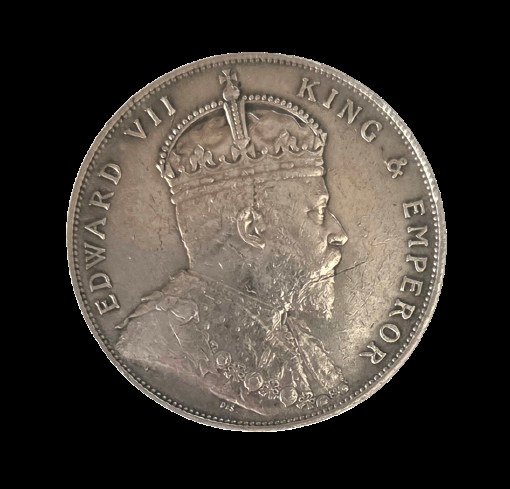 Straits Settlements. Edward VII. 1 Dollar 1907  (No reserve price) #1.0