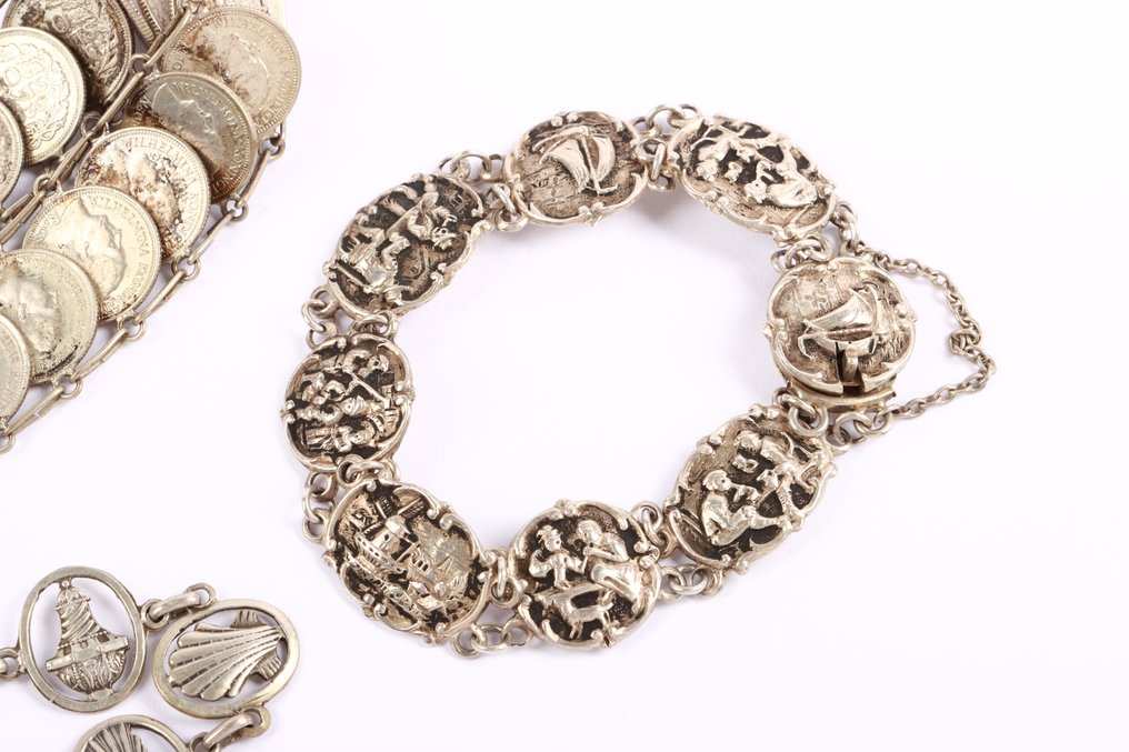 Ingen mindstepris - Armbånd Sølv - 3 antikke #3.2