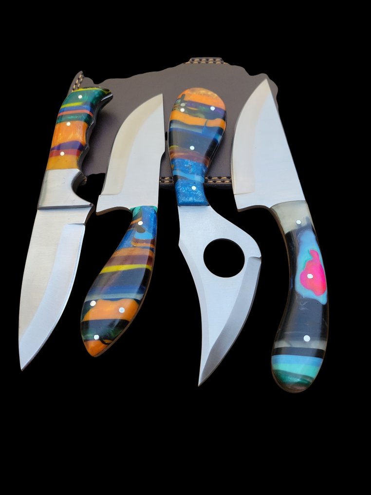 Hadel Stainless Bolster and Acrylic - 廚刀 - Carving knife - 鋼 - 美國 - 大马士革刀片材料 #4.3