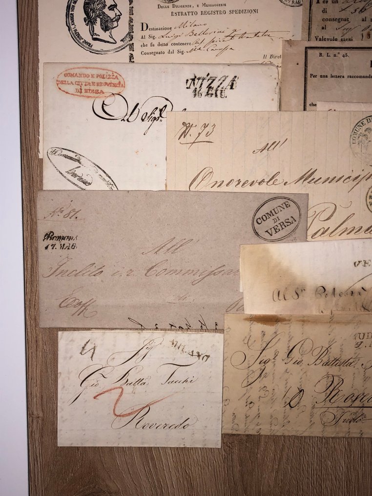 Αυστρία 1800/1840 - Αυστρία προ-ταχυδρομική 1800/1840 λοττά 13 γράμματα διαφορετικά. #4.3