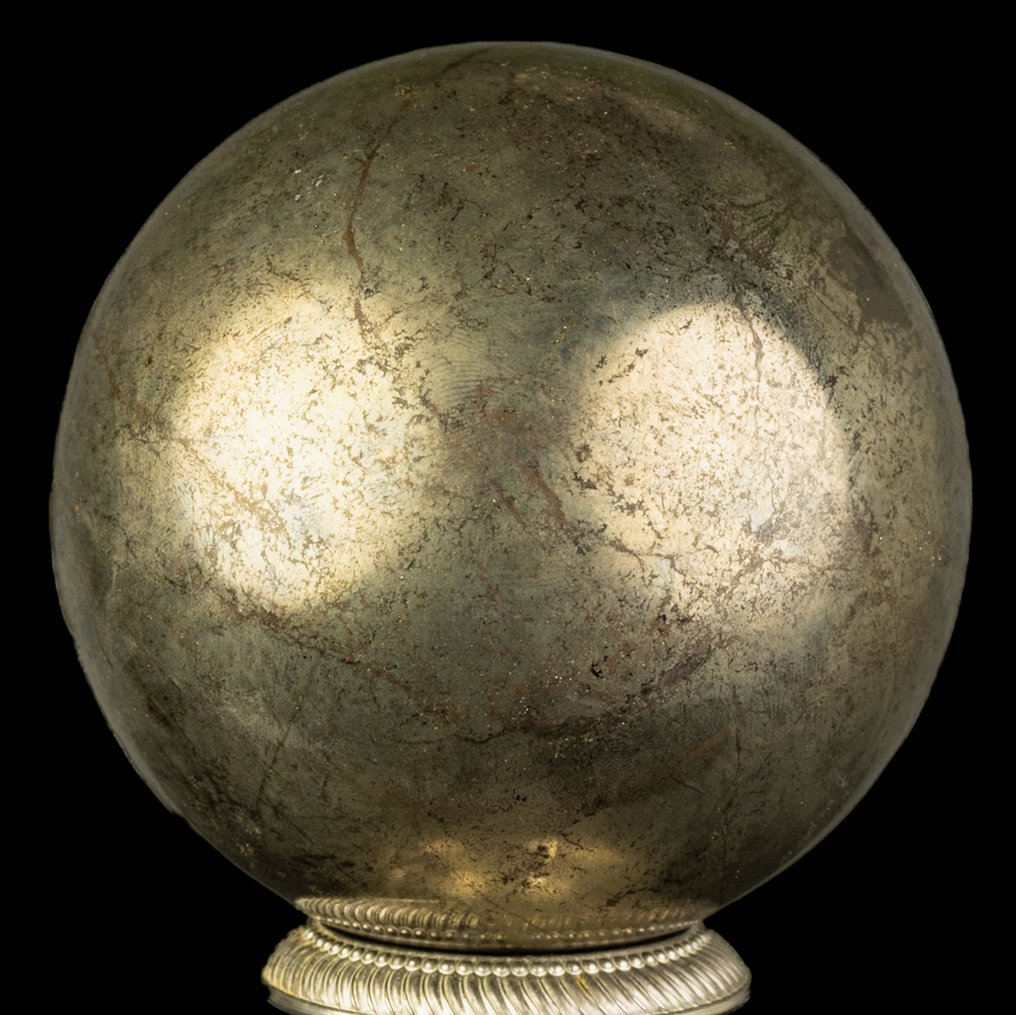 Σιδηροπυρίτης Άριστη μεγάλη σφαίρα πυρίτη - Ύψος: 10.9 cm - Πλάτος: 10.9 cm- 3214 g #3.2