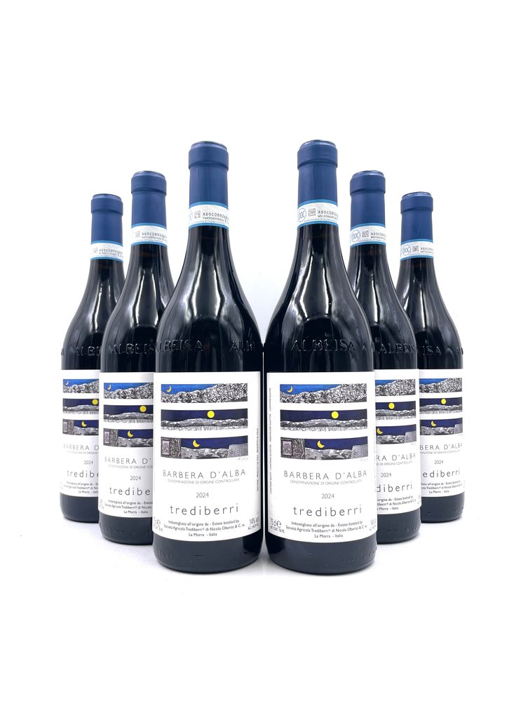 2024 Trediberri, Barbera d'Alba - Piemonte DOCG - 6 Flaskor (0,75L) #1.0