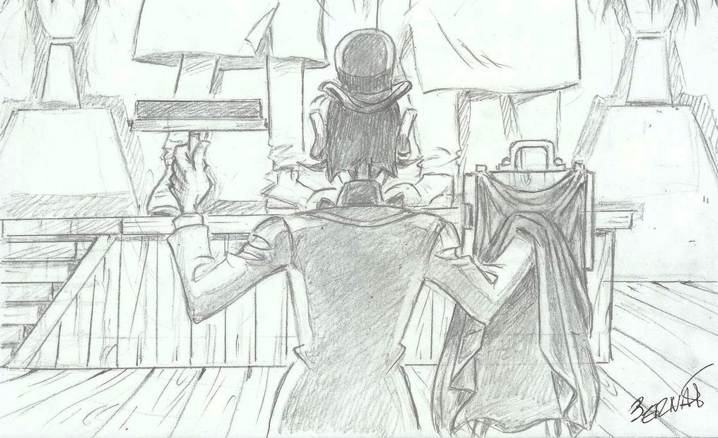 Bernat - 1 Original drawing - Sherlock Holmes - Photography ! #3.2