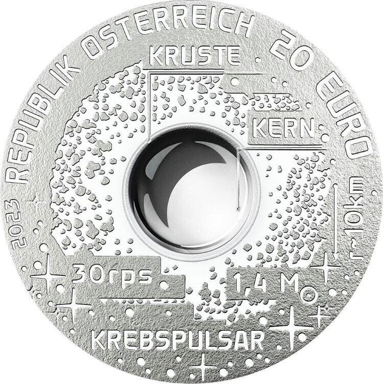 Αυστρία. 20 Euro 2023 "The Neutron Star" Proof  (χωρίς τιμή ασφαλείας) #1.0