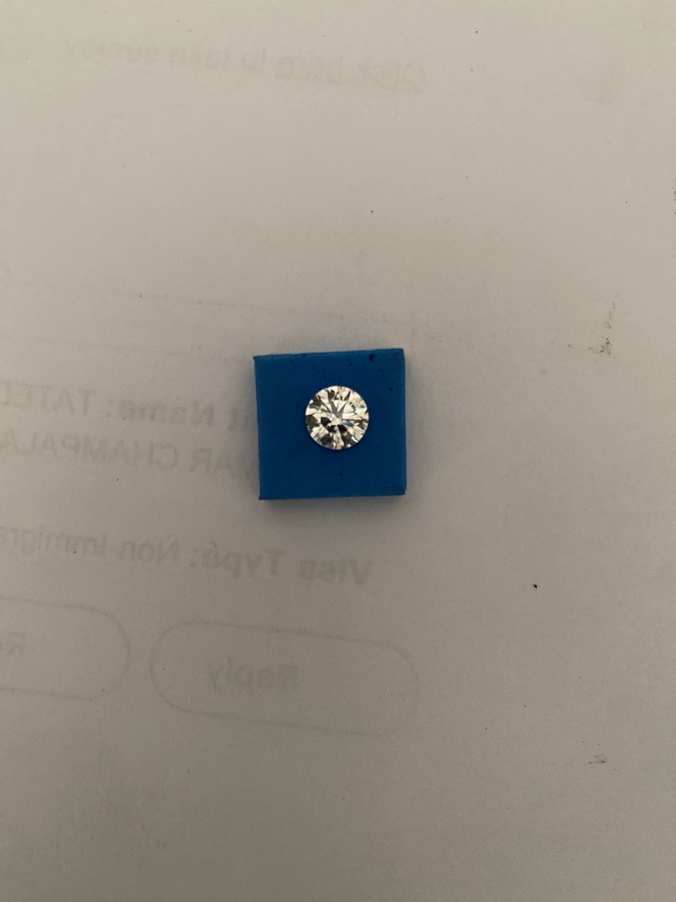 1 pcs 钻石 (天然) - 1.04 ct - 圆形 - D (无色) - IF - 美国宝石研究院(GIA) #1.0