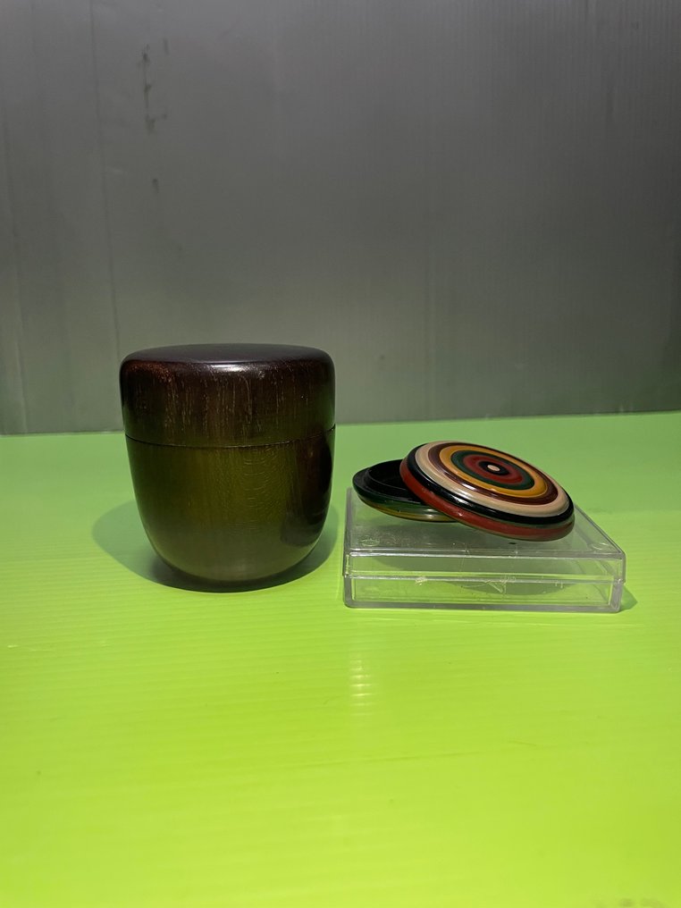 武藏言 - Kawasaki - Βάζο (2) - αχλάδι βάζο (Jujube jar) - Sycamore - Ιαπωνική τελετουργία τσαγιού #1.0