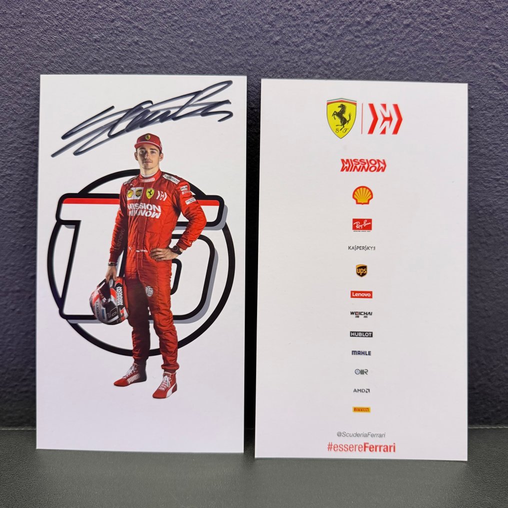 Ferrari - Formula 1 - Sebastian Vettel - Charles Leclerc - 2019 - Κάρτα φιλάθλου #1.0