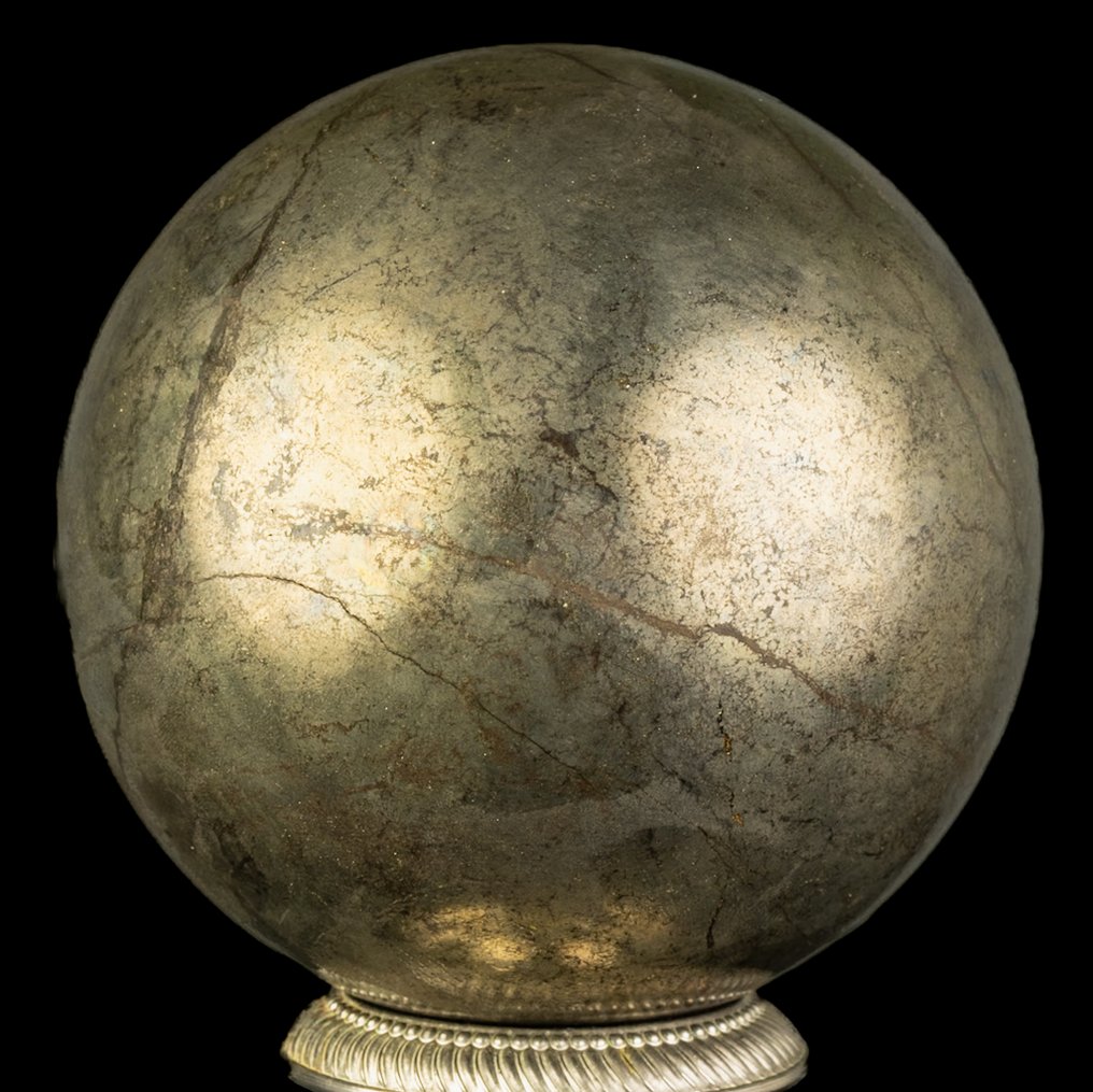 Σιδηροπυρίτης Άριστη μεγάλη σφαίρα πυρίτη - Ύψος: 10.9 cm - Πλάτος: 10.9 cm- 3214 g #1.0