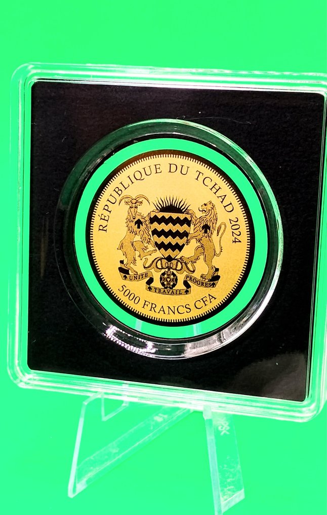 Chad. 5000 Francs 2019 "Britannia" Bullion Coins of The World, 1/200 Oz  (.999)  (No reserve price) #4.3