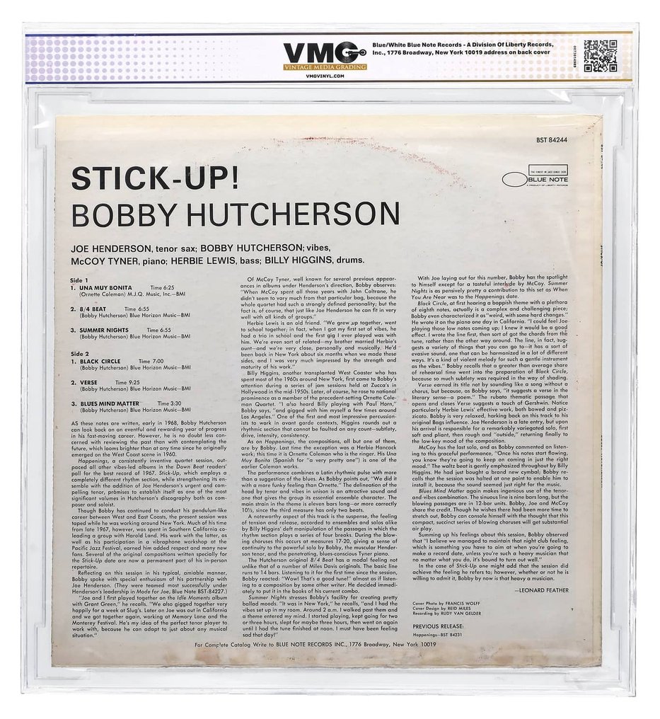 Bobby Hutcherson - Stick-Up! - encapsulated copy - 黑膠唱片 - 第1次立體聲按壓 - 1968 #1.0
