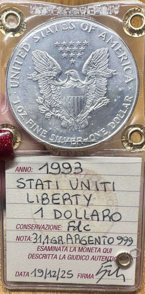 Förenta staterna. 1 Dollar 1993 "Liberty" (Ingen mindstepris) #2.1