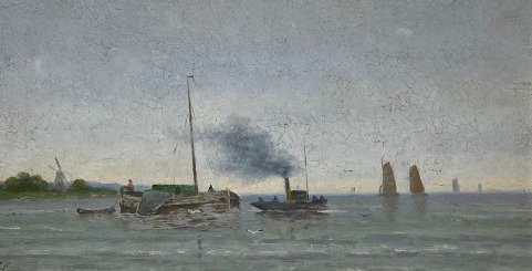 Karel Heymans (1899-1974) - Boten op de Schelde #3.2