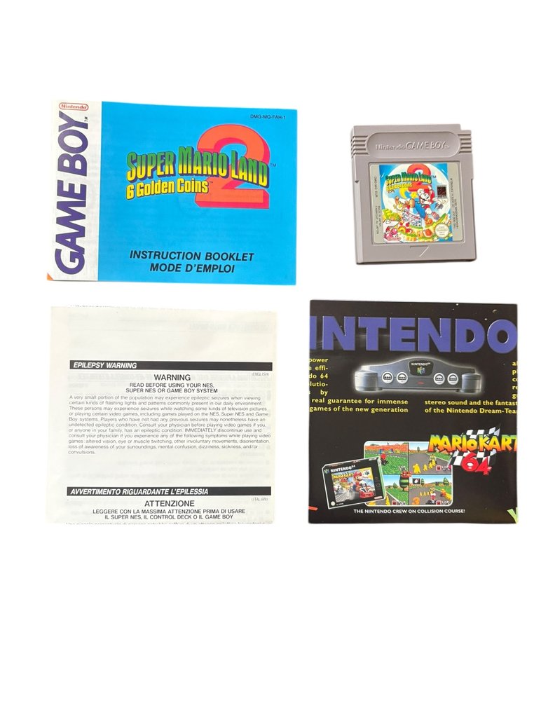 Nintendo - Gameboy Classic - Super Mario Land 2 - 6 Golden Coins - Videospill - I original eske #1.0
