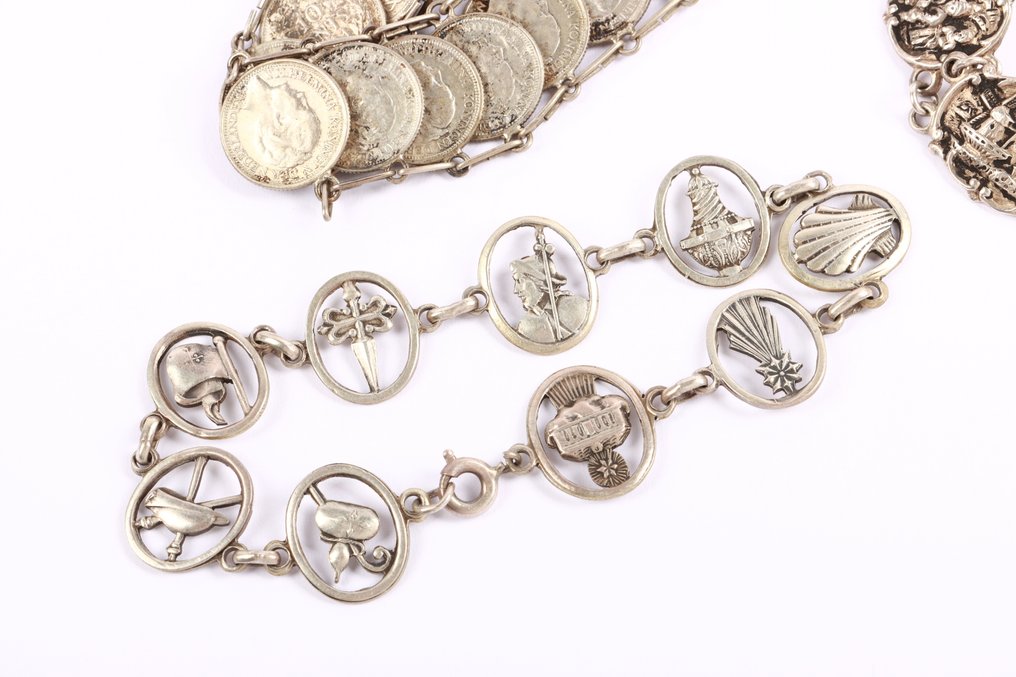 Ingen mindstepris - Armbånd Sølv - 3 antikke #2.1