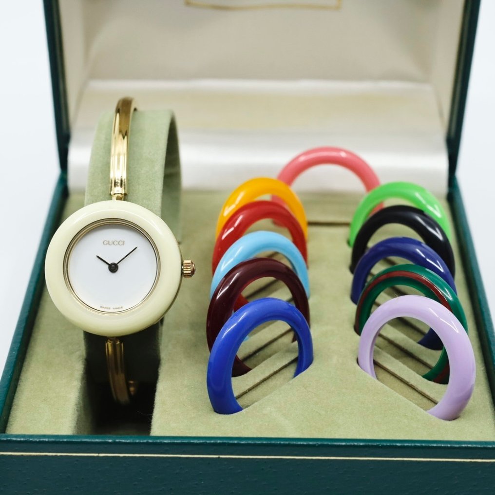 Gucci - Unique bezel bangle watch 12 Color - 11/12.2 - Γυναίκες - 1980-1989 #1.0