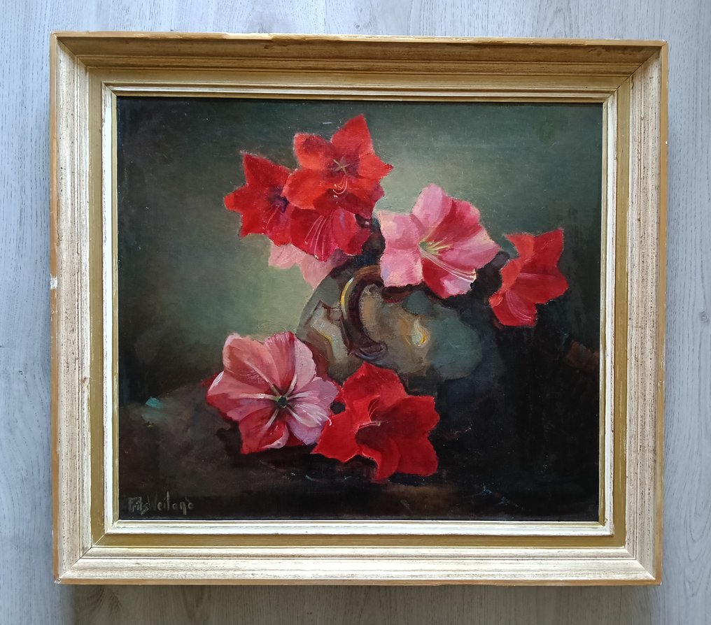 Frits Weiland (1888-1950) - Stilleven met Amaryllis #1.0