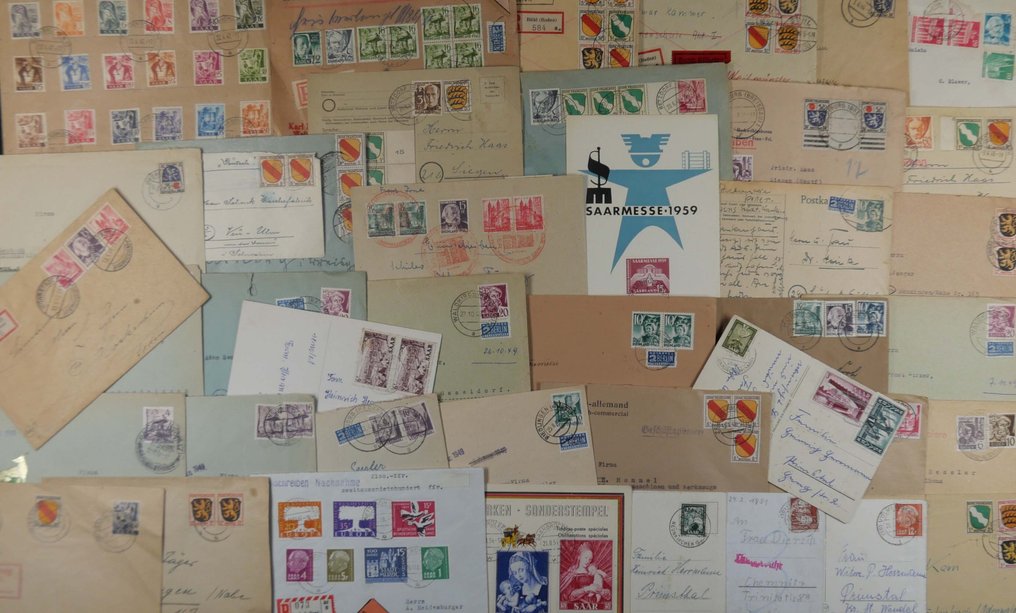 法国区和萨尔  - 法国区与萨尔 - 精彩的信件和凭证 #1.0