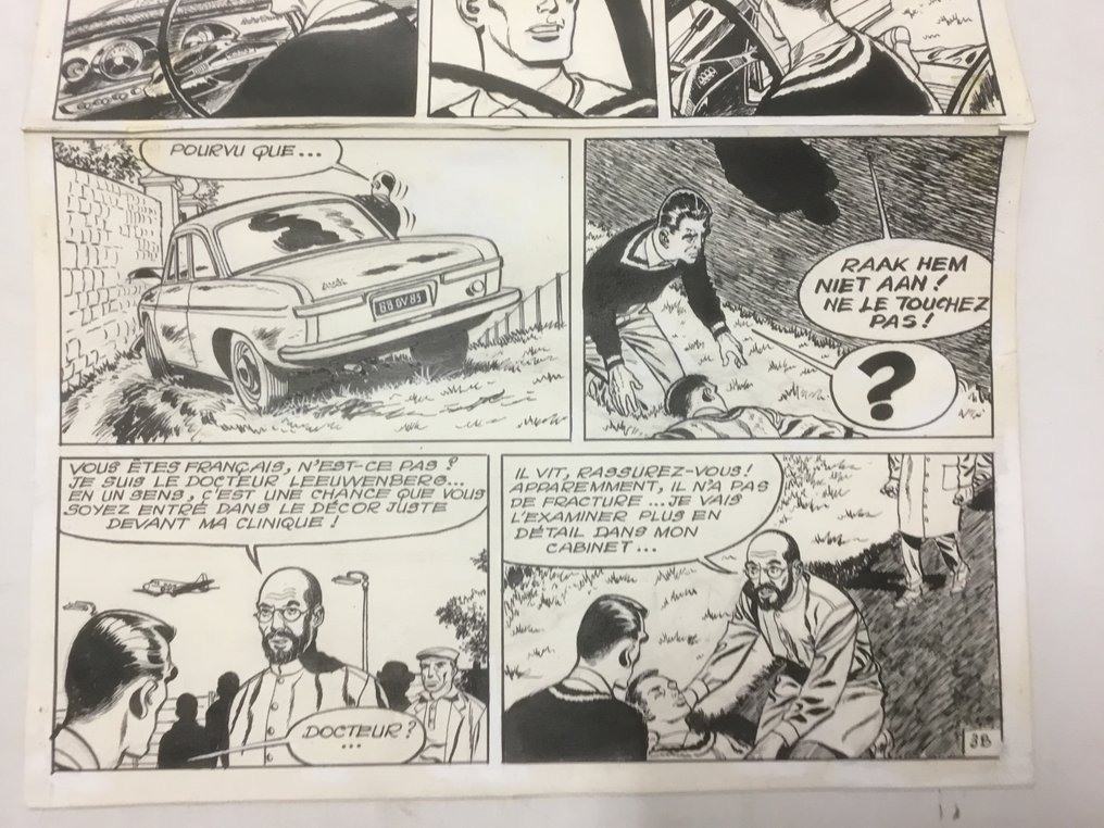 Piroton, Arthur - 1 Original page - Michel et Thierry - La clinique du docteur Leeuwenberg - 1966 #3.2