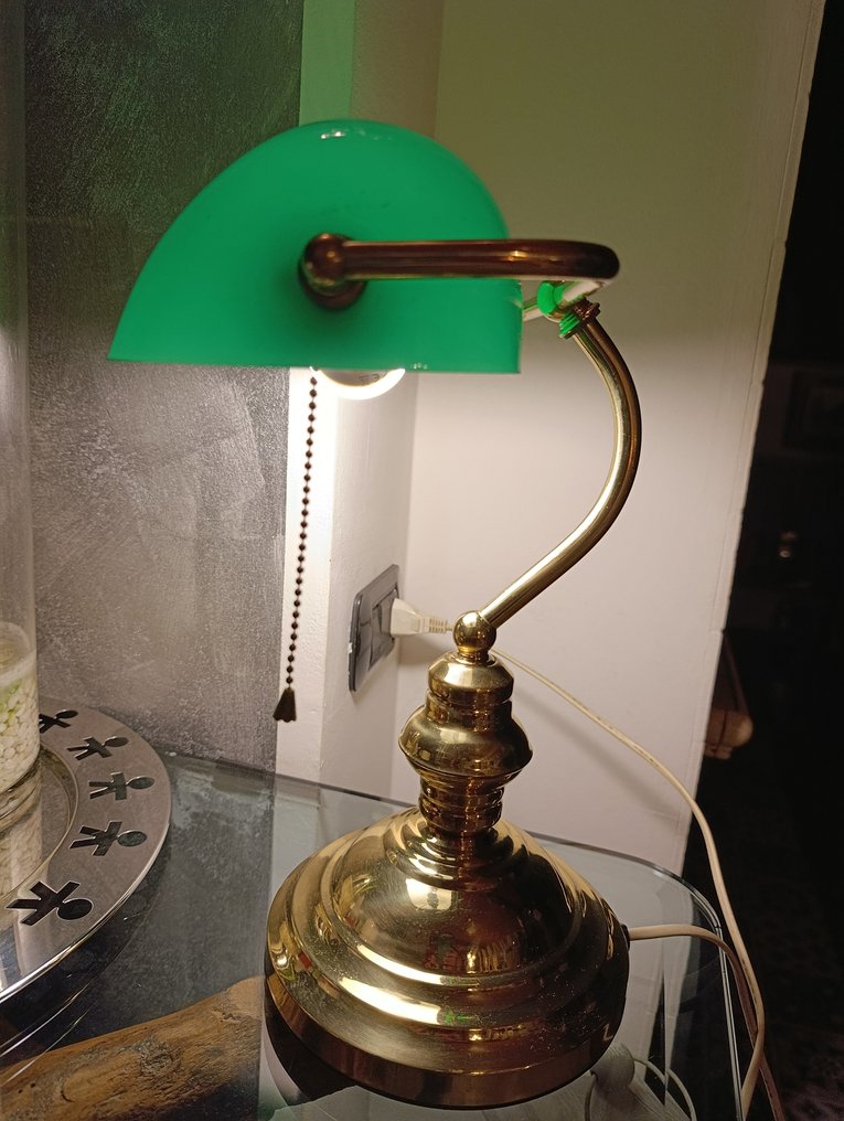 工作台檯燈 - 黃銅, 玻璃 #3.2