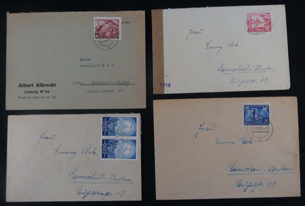 东德  - SBZ-DDR 引人入胜的信件和凭证项目 #2.1