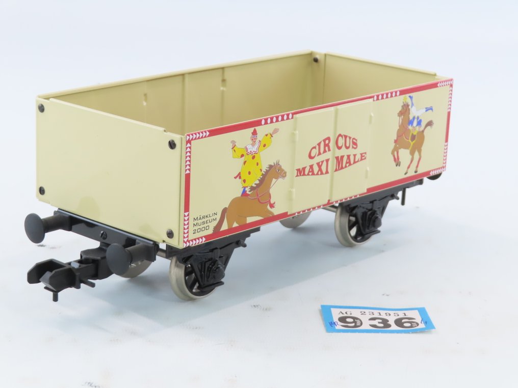 Märklin 1 - 2000 - Τρένο μοντελισμού μεταφοράς εμπορευμάτων (1) - 2-Ανάθεση αυτοκινήτου Circus Maximale 'Μουσείο 2000'. #3.2