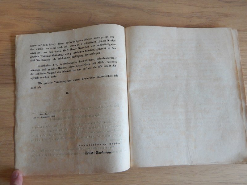 ernst Zacharias - freimaurer masonioc franc maconnerie   numotheca latomorum 1-8 volstandig masonic medals jetons - 1840 #3.2