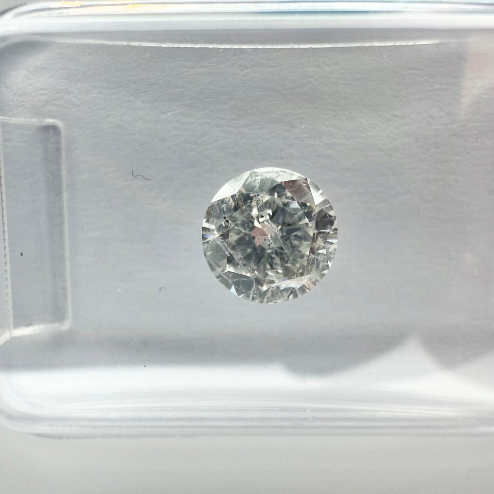 没有保留价 - 1 pcs 钻石  (天然)  - 0.62 ct - 圆形 - G - I1 内含一级 - 国际宝石研究院（IGI） #3.2
