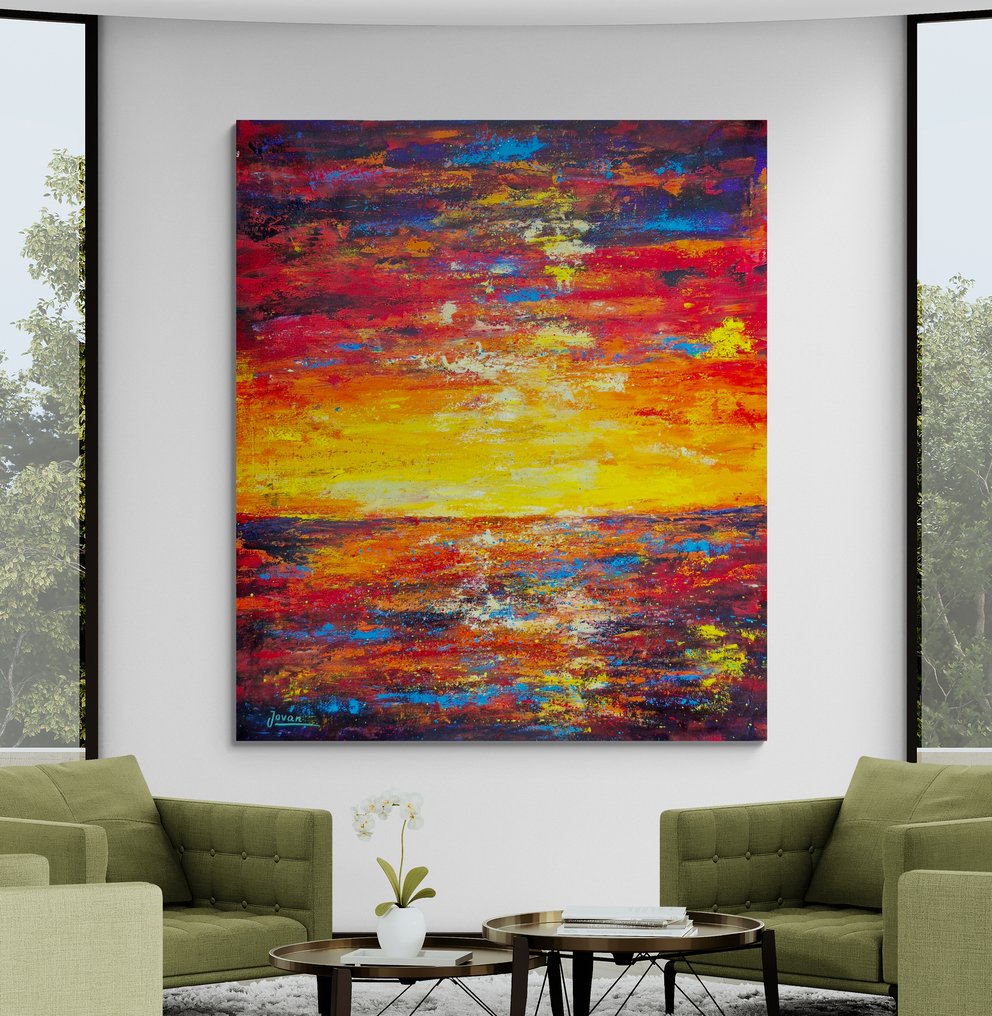 Jovan Srijemac (1962) - Dancing colors before the night- XXL #1.0