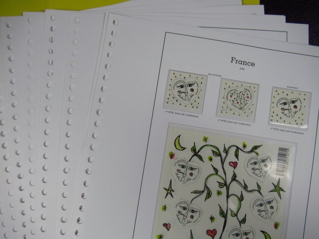 法国 2008 - 重要的面值，Yvert et Tellier 纸张中的邮票和邮票块收藏精彩绝伦。 #1.0