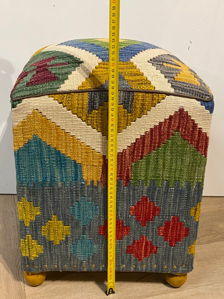 Kelim Poef (αχρησιμοποίητο/καινούργιο) - Χαλί - 36 cm - 36 cm #4.3