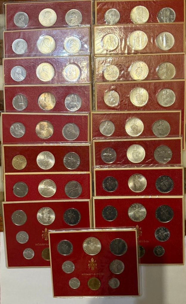 教廷. 保罗六世 (1963-1978). Serie divisionale 1963-1978 (17 set) #1.0