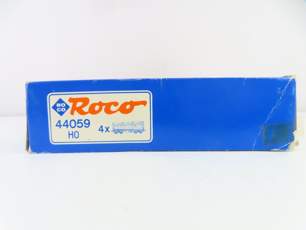 Roco H0轨 - 44059 - 模型火车货车组 (1) - 四件套货车组,配备四轴“望远镜车”型号Shimms。 - NS #2.1