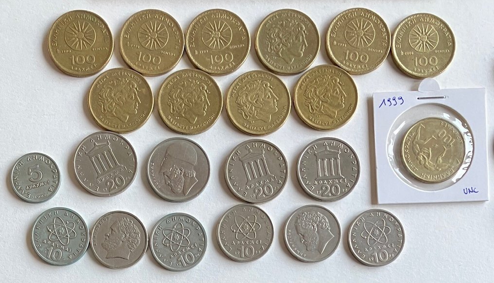 Grækenland. Lot of 55+ coins, various metals and denominations XX cent. (Ingen mindstepris) #3.2