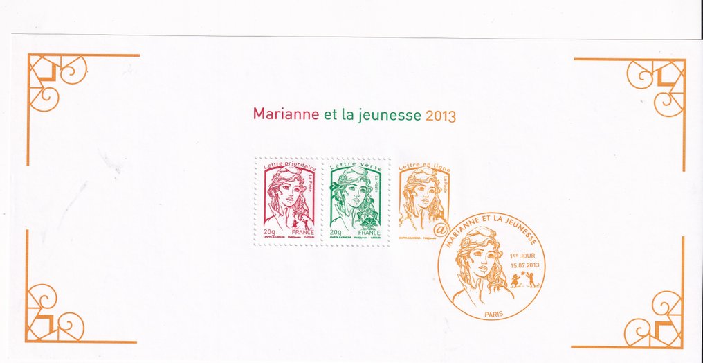 Francia 2013 - blocco souvenir raro Marianne e la giovinezza - Yvert n°82 #1.0