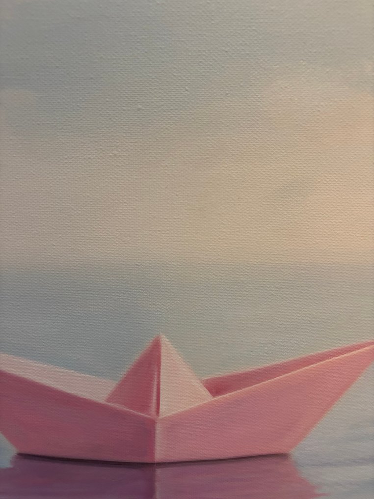 Charlie - Pink paper boat #1.0
