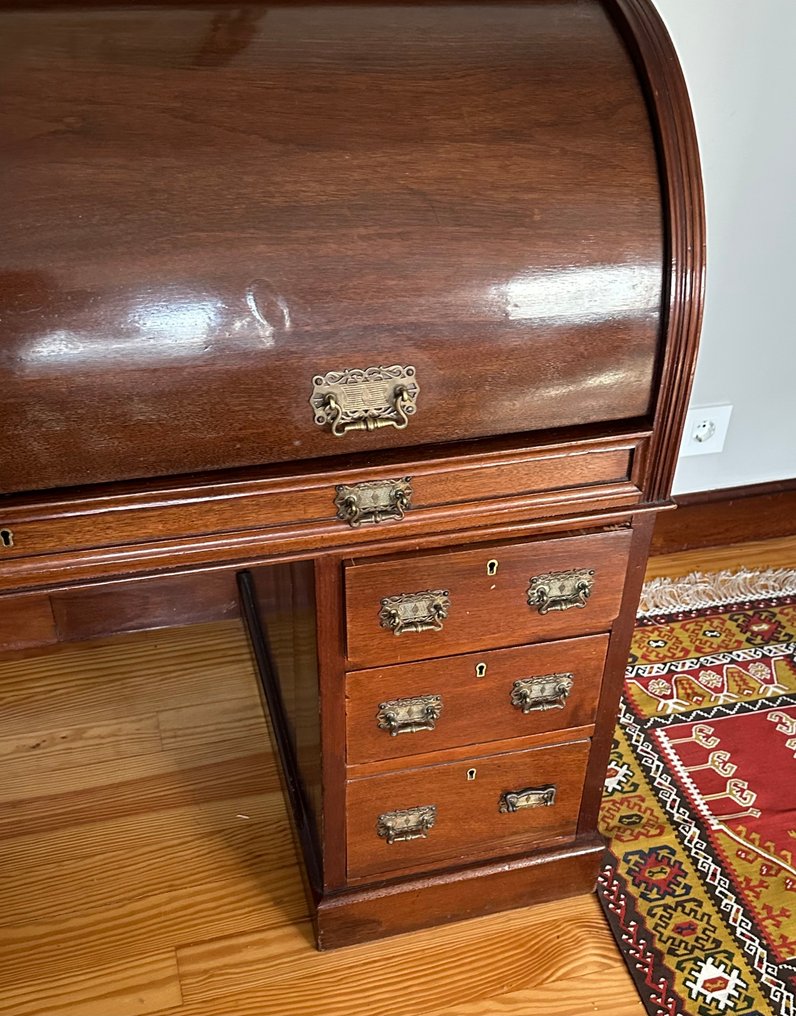 Bureau cabinet - Mahogany, Walnut - Μυστικό του κυλίνδρου #2.1