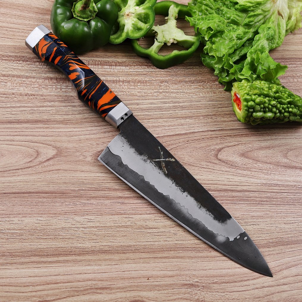 Sam Knives Handcrafted Chef’s Knife - Menümesser - Stahl, Harz - A130 #1.0