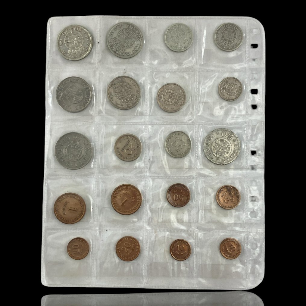 葡属安哥拉. Lote de 20 Moedas; vários metais, várias datas Várias datas  (没有保留价) #1.0