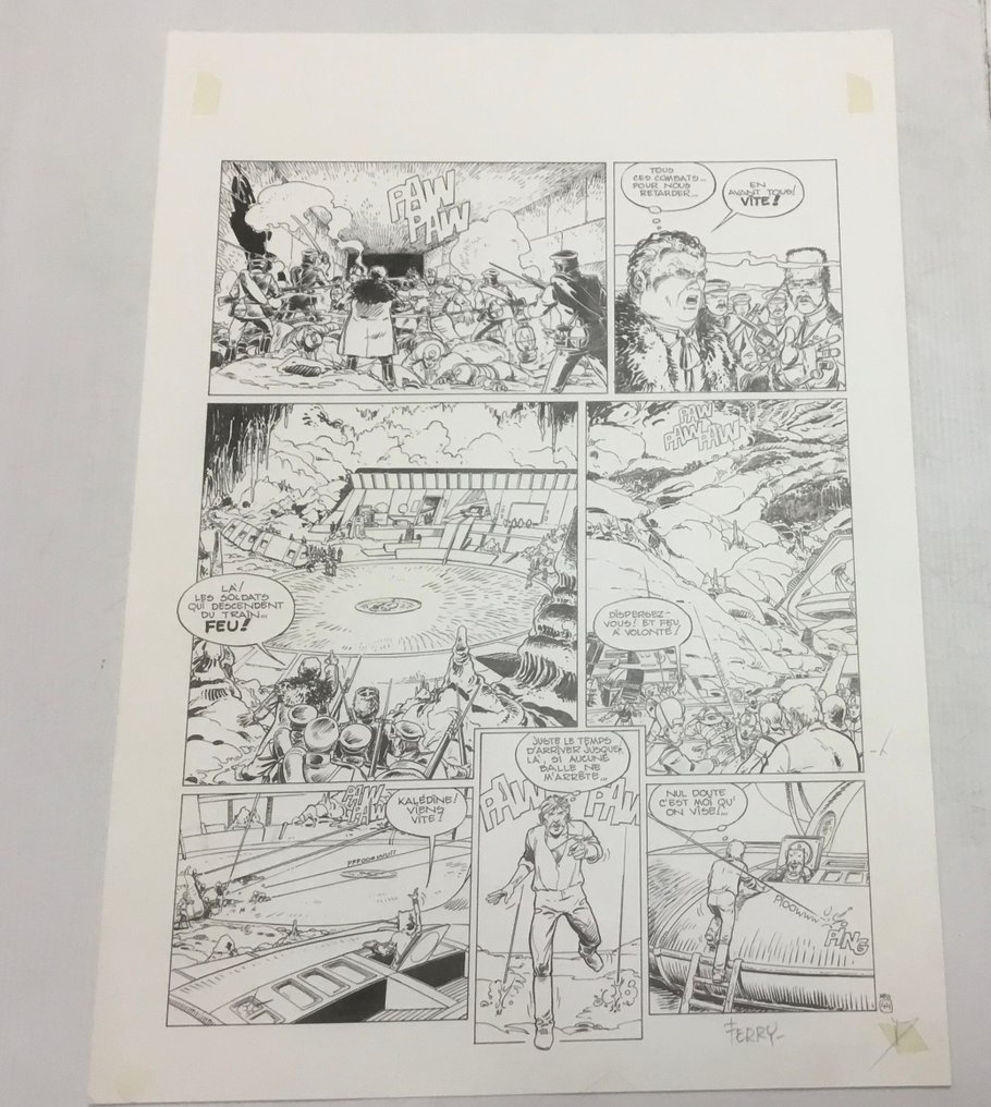 Ferry - 1 Original page - Ian Kaledine - T4 - 1985 #4.3
