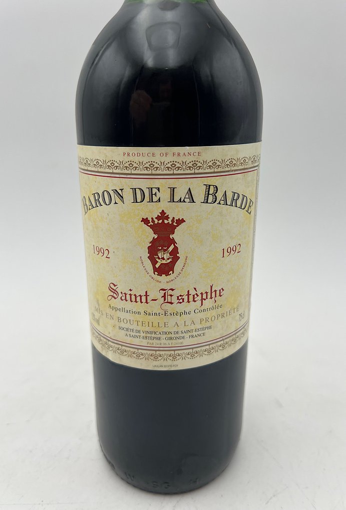 1992 Château de Barde - Burdeos, Saint-Estèphe - 6 Botellas (0,75 L) #3.2