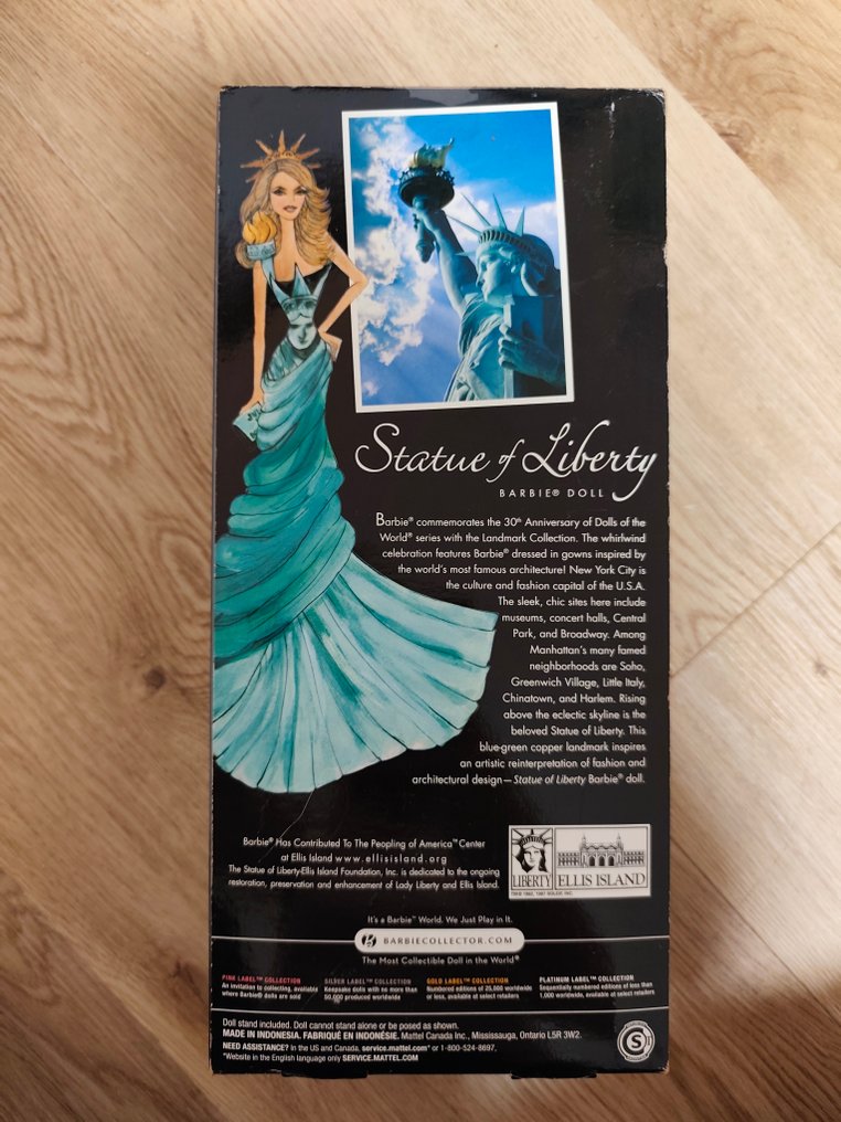 Mattel  - Barbie dukke Statue of Liberty - 2000-2010 - U.S.A. #3.2