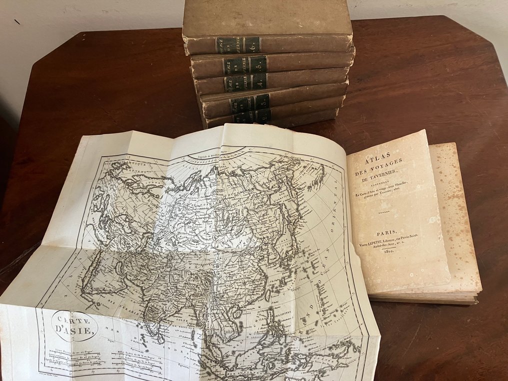 J.B.J. Breton - Voyages de Tavernier - series of 6 volumes and atlas - 1810 #3.2